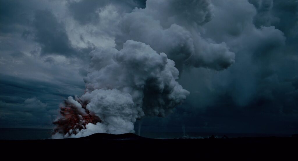 Volcanic activity during the creation sequence in The Tree of Life (2011).