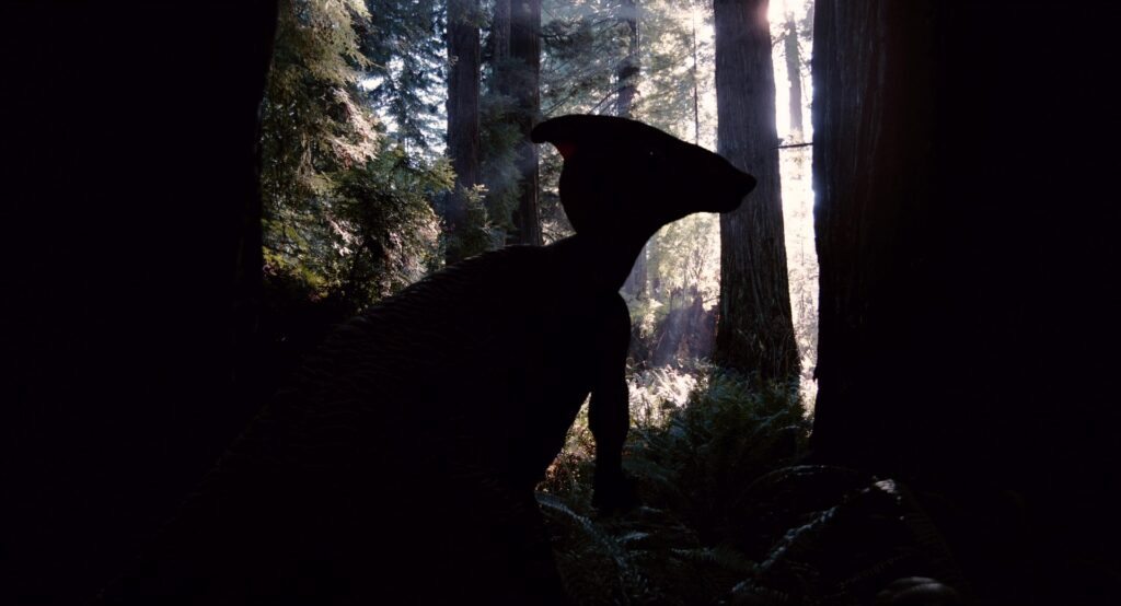 A dinosaur appears in a prehistoric sequence from The Tree of Life (2011).